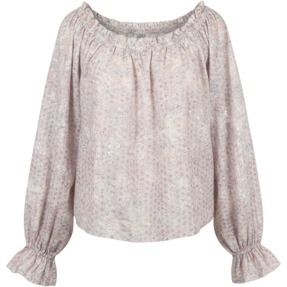 NWT Ramy Brook Camila Off-the-Shoulder Floral Top Size L MRSP $365